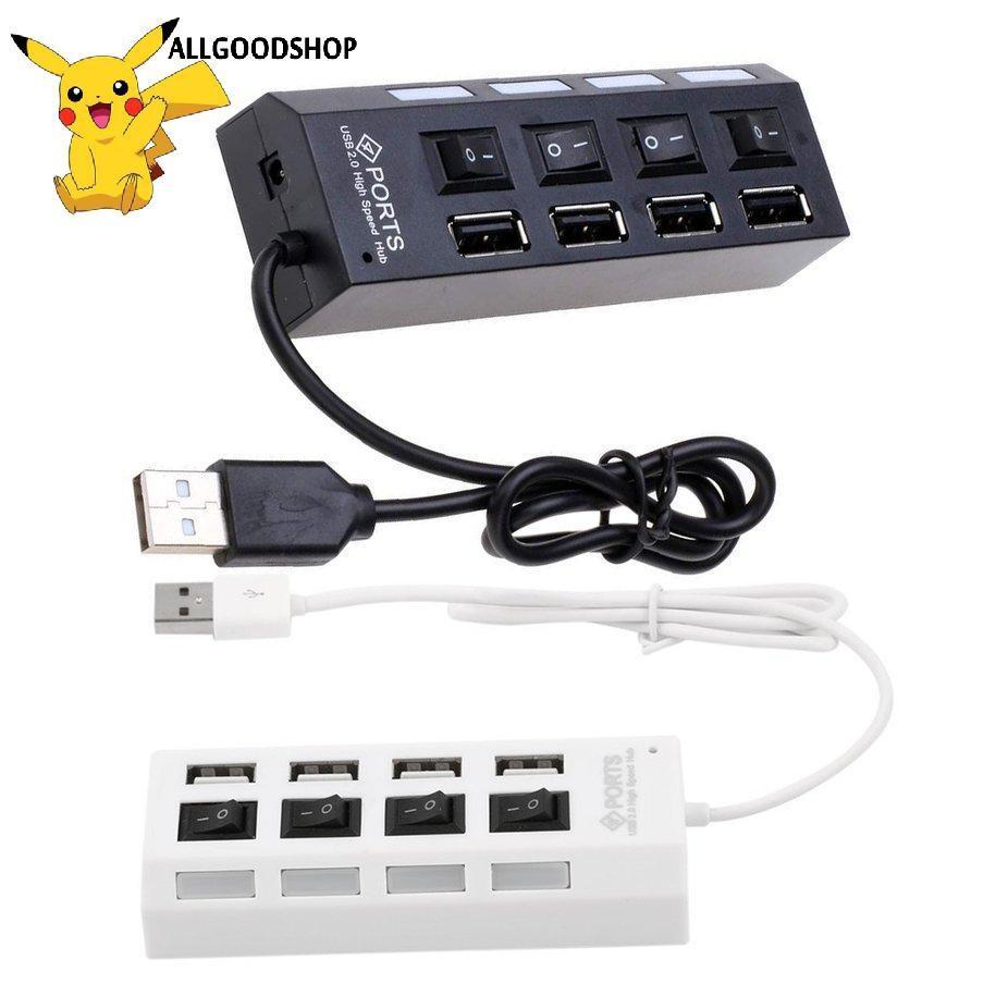HUB Chia USB 4 Cổng - Có Công Tắc Và Có Đèn Led- Tốc Độ Cao - Tiện Dụng Và Chất Lượng