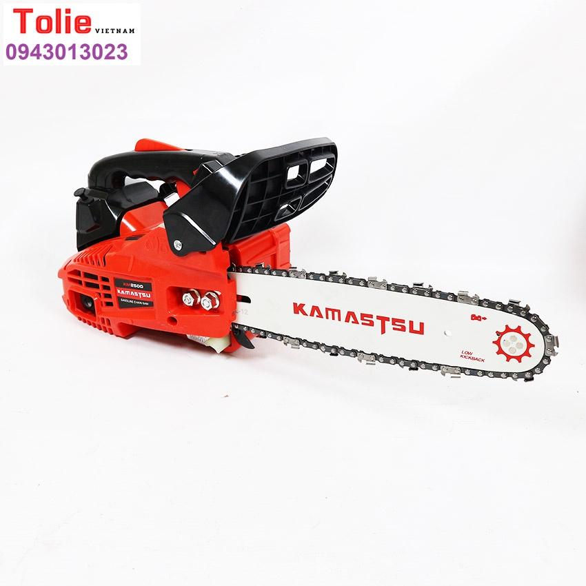 Máy cưa xích chạy xăng tay cụt mini 25cc máy cưa xích cưa gỗ nhẹ khỏe