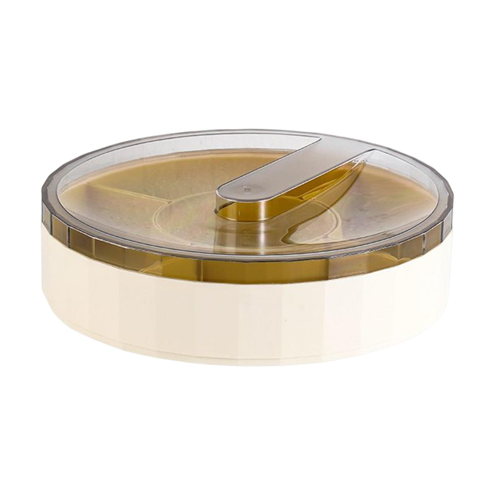 Rotating Storage Box Fruit Plate Multipurpose Tray for Party Kitchen Home