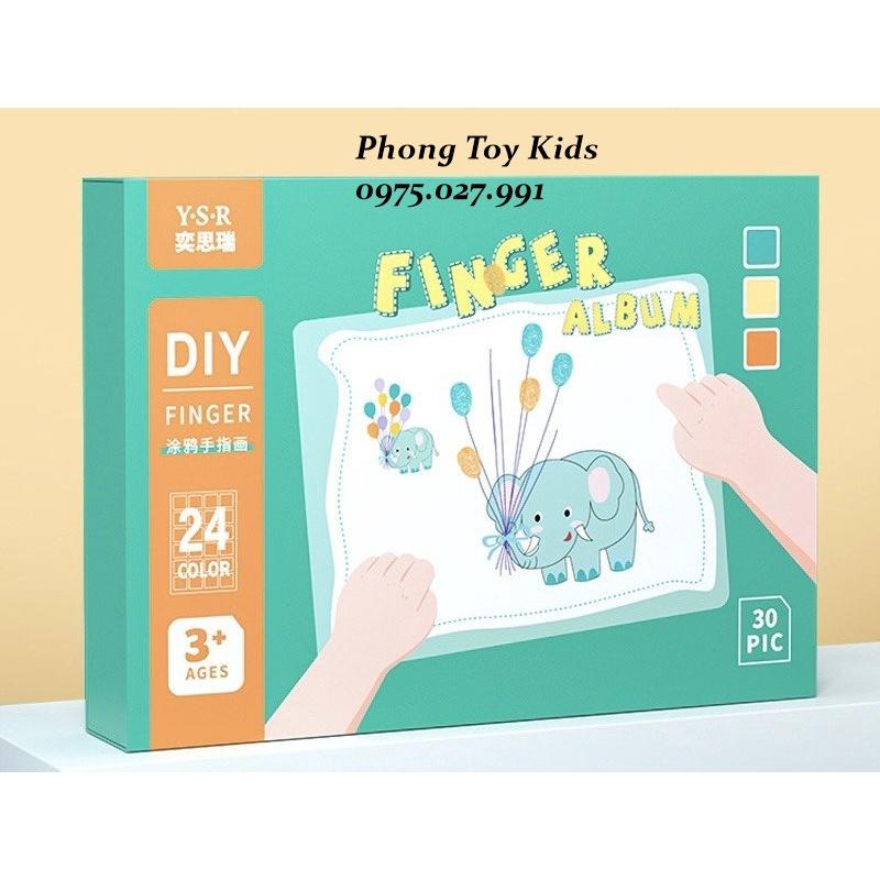 Bộ màu DIY Finger 24 màu cho bé thỏa sức sáng tạo