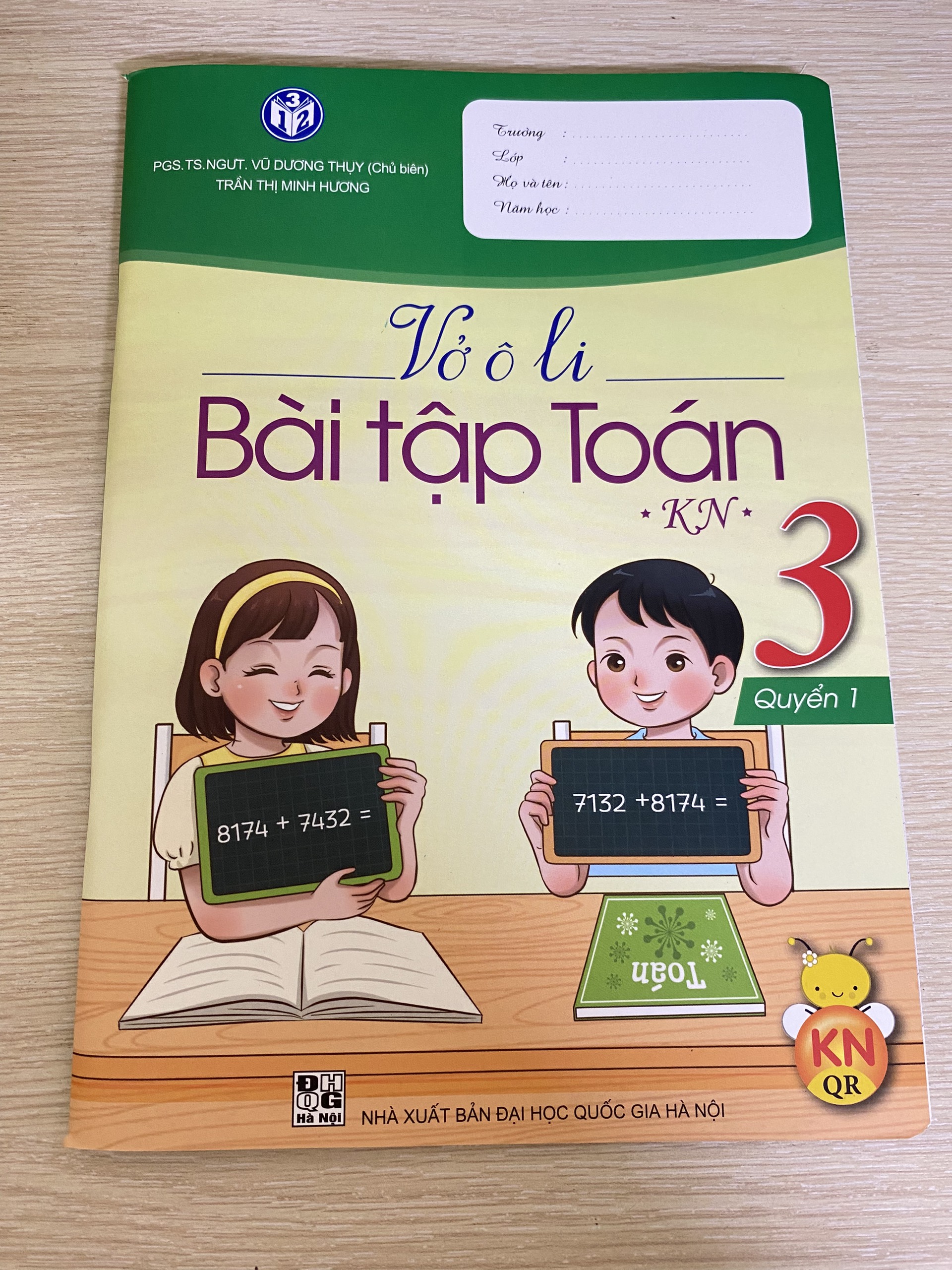 Vở ô li bài tập Toán bộ Kết Nối lớp 3 tích hợp QR CODE