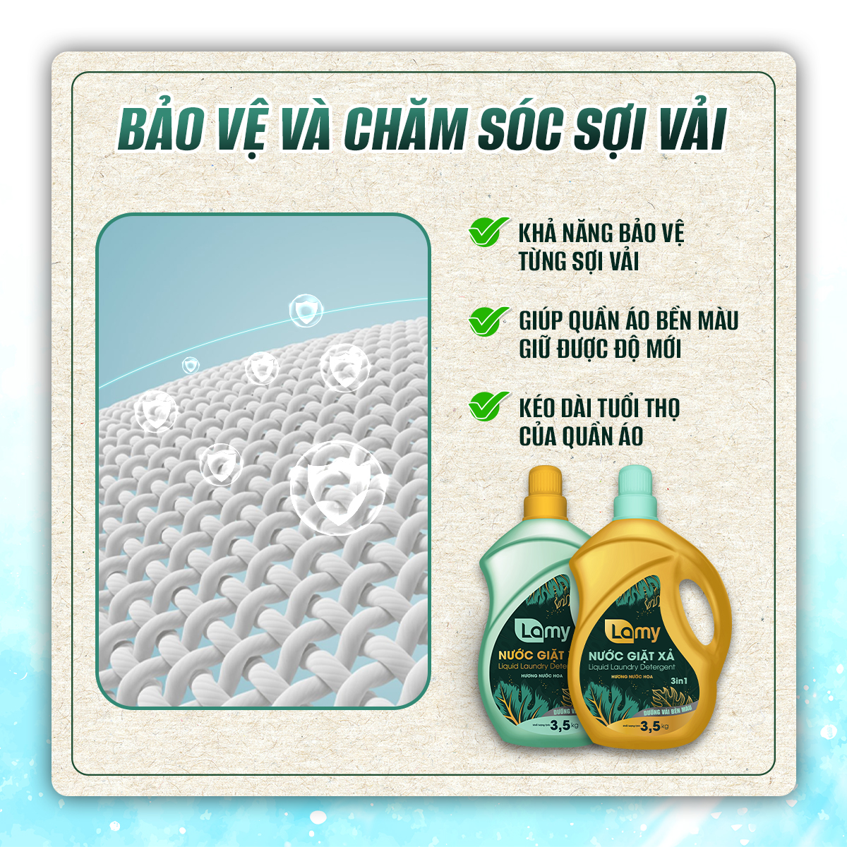 Combo 02 can nước giặt xả 3in1 Ecowipes 7kg hương nước hoa thơm lâu giúp làm mềm vải