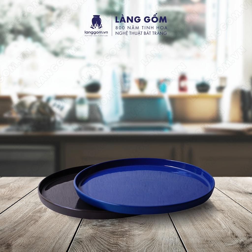Đĩa gốm sứ cao cấp đựng bánh kẹo kiểu lòng sâu - Gốm sứ Bát Tràng
