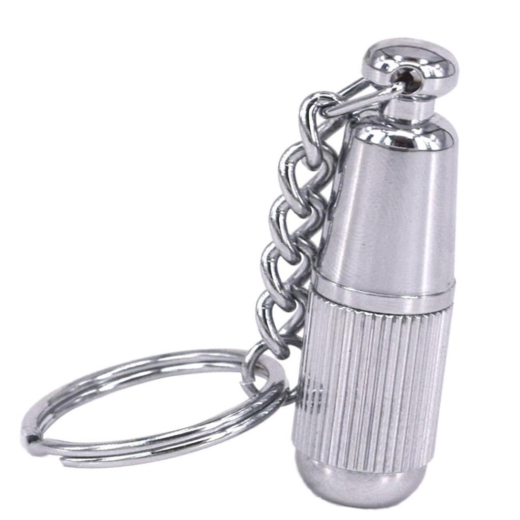Metal Cigar Punch Keychain Hole Cutters Father's Gift Silver