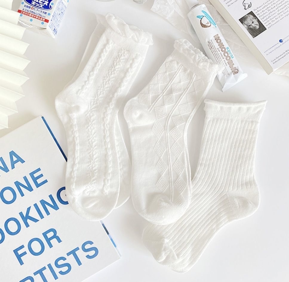 SET 5 ĐÔI TẤT VỚ NƠ NỮ DỄ THƯƠNG MÃ 50 DÀNH CHO NỮ