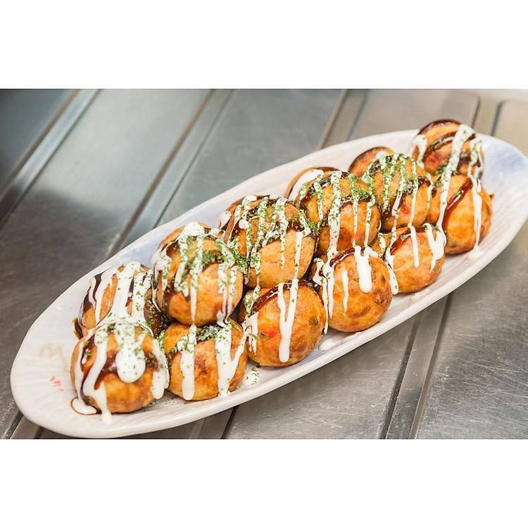 Chảo Gang Nướng Làm Bánh Takoyaki Nhật Bản 14 Lỗ Gang Đúc Nguyên Khối