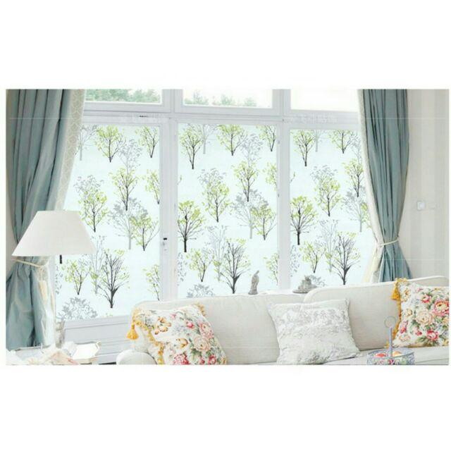 300cm*45cm Decal giấy dán kính cây thông xanh