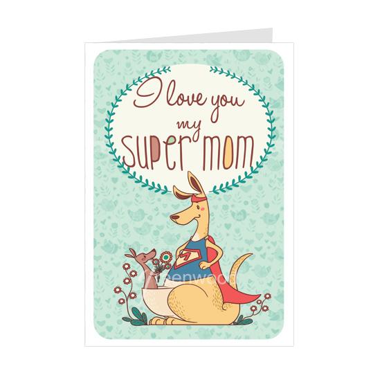 Thiệp tặng mẹ, mother's day - Thiệp Greenwood 10x15cm - MD03