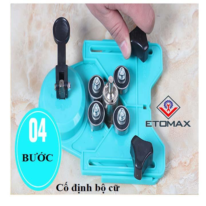 Bộ cữ định vị lỗ khoan trên gạch men, kính