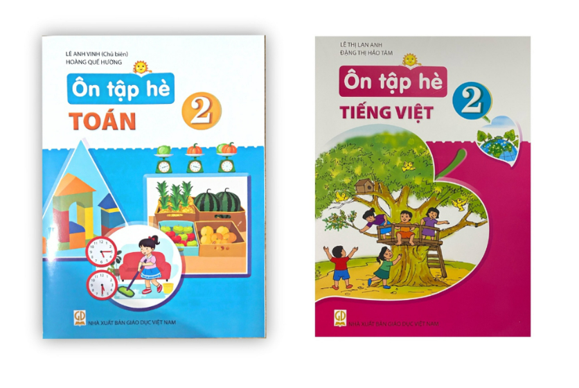 Sách - Combo Ôn tập hè toán + tiếng việt 2