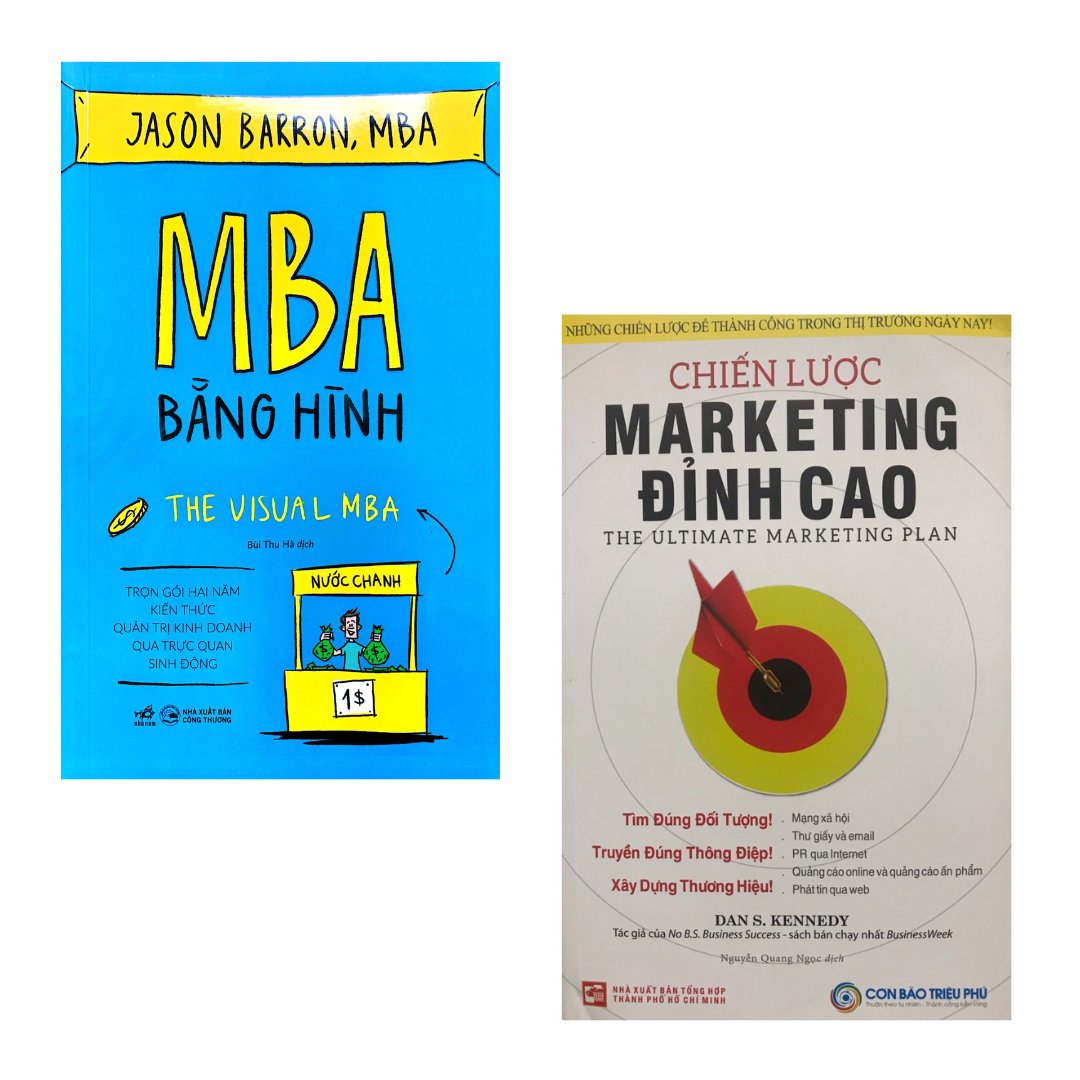 Hình ảnh Combo 2 Cuốn Marketing Giúp Tạo Lập Thương Hiệu Hay-Chiến Lược Marketing Đỉnh Cao+MBA Bằng Hình