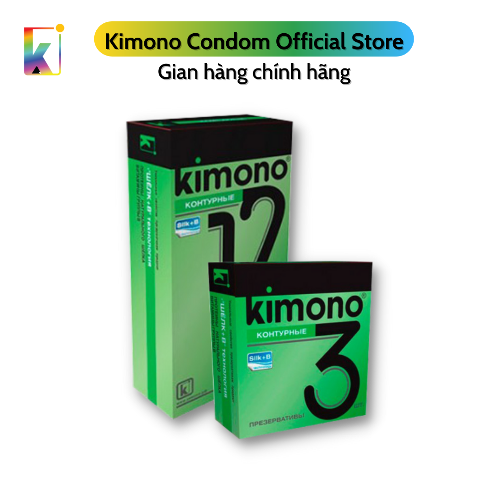 Combo Bao cao su Kimono Green Siêu mỏng 0.03mm - Kéo dài thời gian - Hộp 3 bao và hộp 12 bao