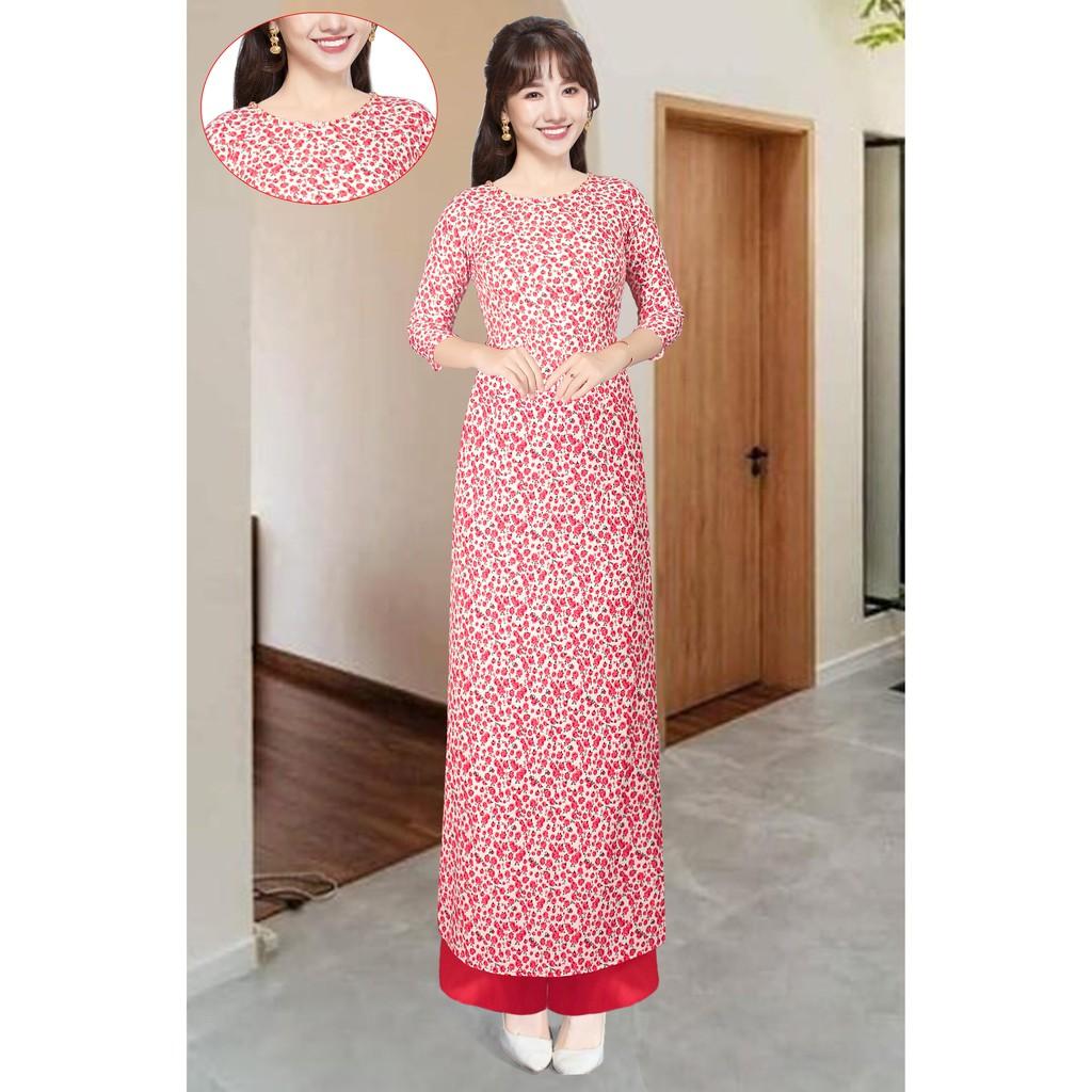 Giá xưởng- áo dài truyền thống hoa nhí