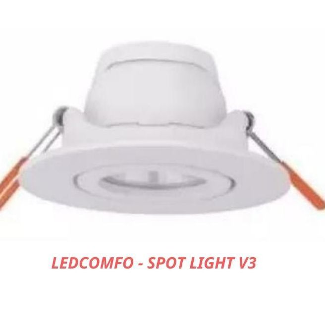 Đèn Led âm trần tròn, Ø106 x 53mm, 8W, Có thể điều chỉnh được góc chếu