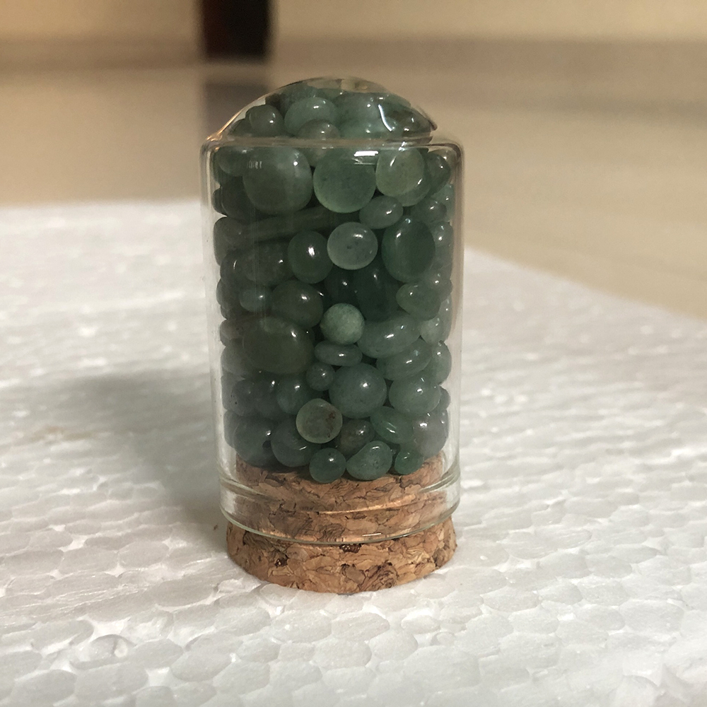 Lọ Đá Thanh Tẩy Vụn Mini Ngọc Bích Aventurine Quartz