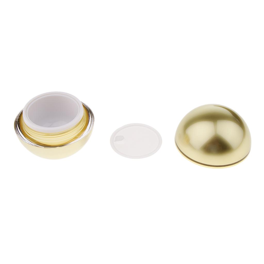 Quả Bóng Mỹ Phẩm Container đựng Kem Trang điểm Lọ Serum Lưu Trữ Bax Gold