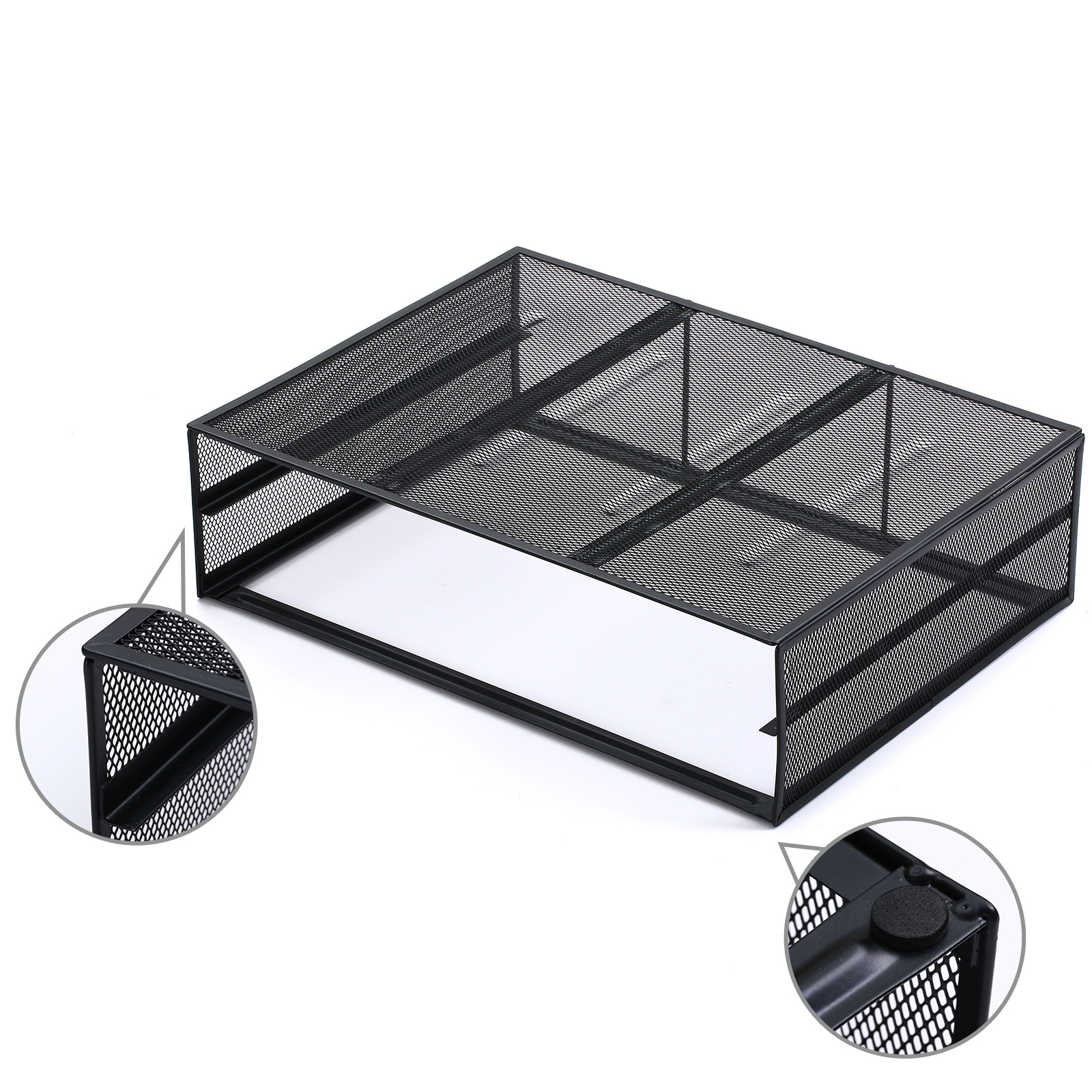 Kệ màn hình máy tính có ngăn kéo 2 tầng Monitor Stand Riser with Drawer