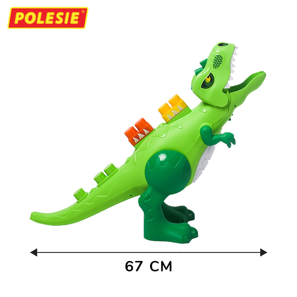 Bộ Đồ Chơi Lắp Ráp Khủng Long Dino 30 Chi Tiết Polesie 67807 Kích Thích Tinh Thần Sáng Tạo, An Toàn, Thông Minh