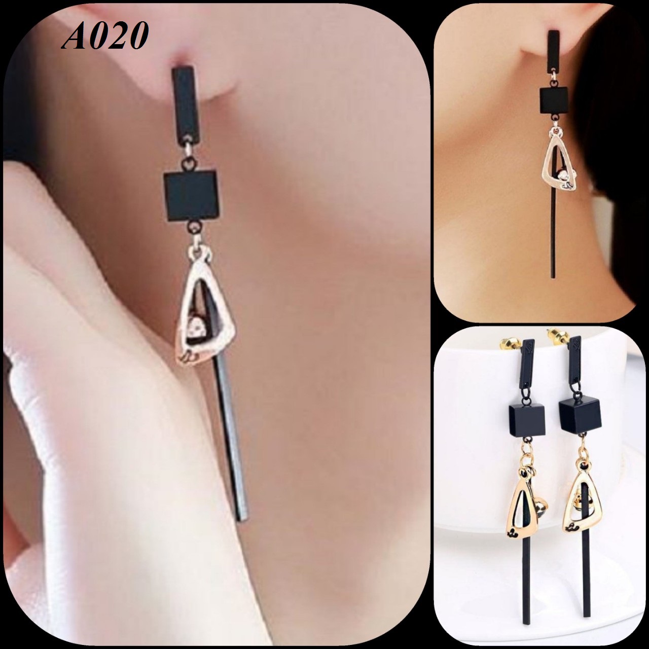 Đôi bông tai nữ tòng teng siêu dễ thương