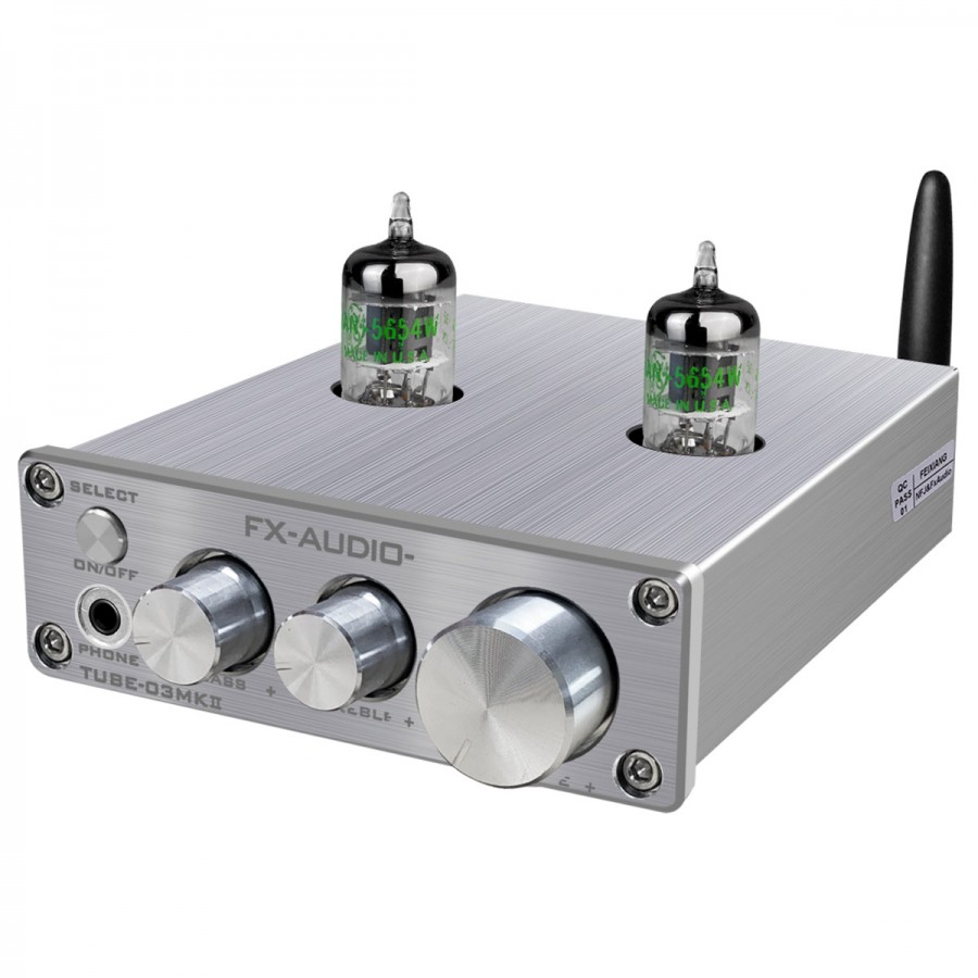 Ampli Đèn 6J1 Preamplifier, Chỉnh Bass-Treble Bluetooth 5.0 FX-Audio TUBE-03 MKII - Hàng Chính Hãng