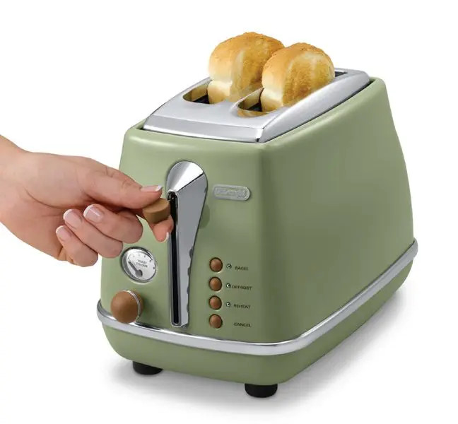[Hàng chính hãng] Máy nướng bánh mì DeLonghi Icona Vintage CTOV2103 (BG/ GR)