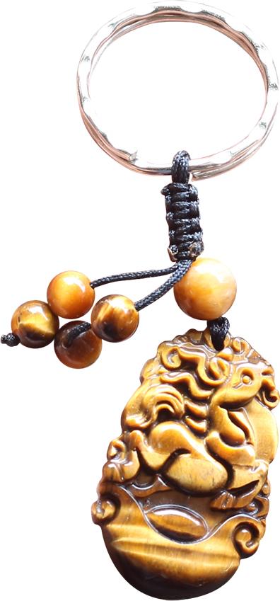 Móc Khóa 12 Con Giáp Đá Mắt Hổ Tuổi Ngọ Ngọc Quý Gemstones MK11
