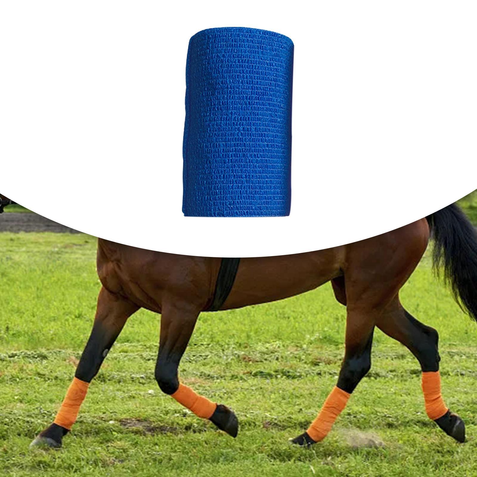 For Horses, Athletic Tape, 4 inch Elastic Non Woven Breathable Horse Leg Wrap, Self Sticky Tape Wrap