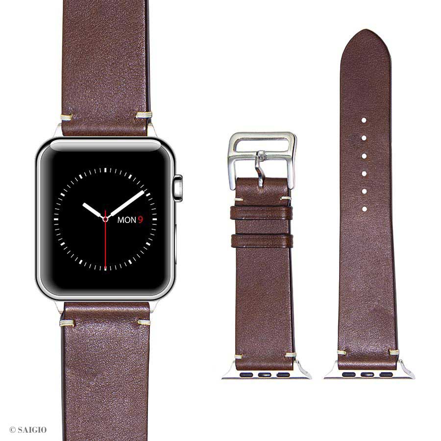 Dây Đeo Apple Watch 41mm 40mm 38mm, Chất Liệu Da Bò Cao Cấp, Phong Cách Vintage Hoài Cổ, Đơn Giản Và Tinh Tế, Tương Thích Các Phiên Bản Series 9/8/7/6/5/4/3/2/1/SE/SE2