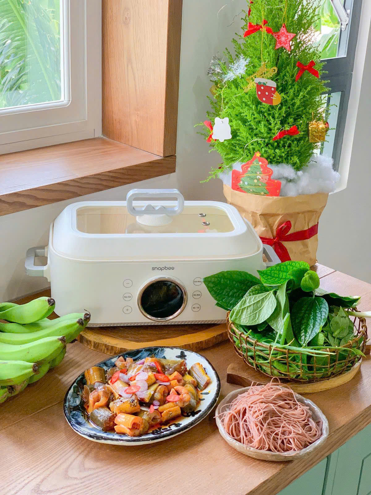 [Hàng chính hãng] Nồi Hấp Điện 3 Tầng SNAPBEE ST2000 - 20L Đa Năng, Kháng Khuẩn, Không Gây Mùi
