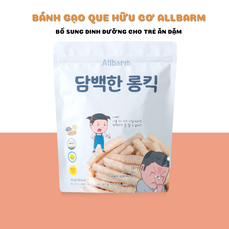 Bánh gạo que ALLBARM Dành cho trẻ từ 6 tháng tuổi- Bổ sung dinh dưỡng cần thiết - FORBEE