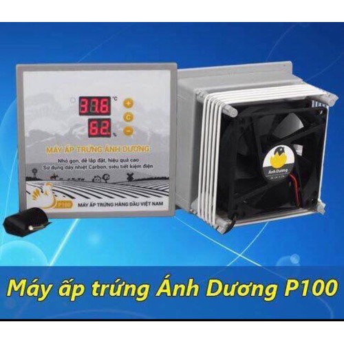 Máy ấp trứng Mini Ánh Dương  P 100  loại đảo tay