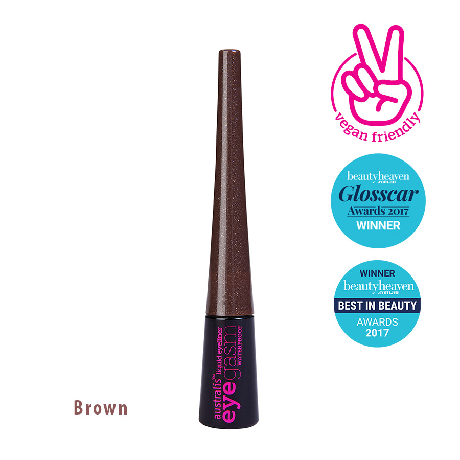 Bút Kẻ Mắt Nước Đầu Nhọn Không Trôi Eyegasm Metallic Liquid Eyeliner Australis Úc