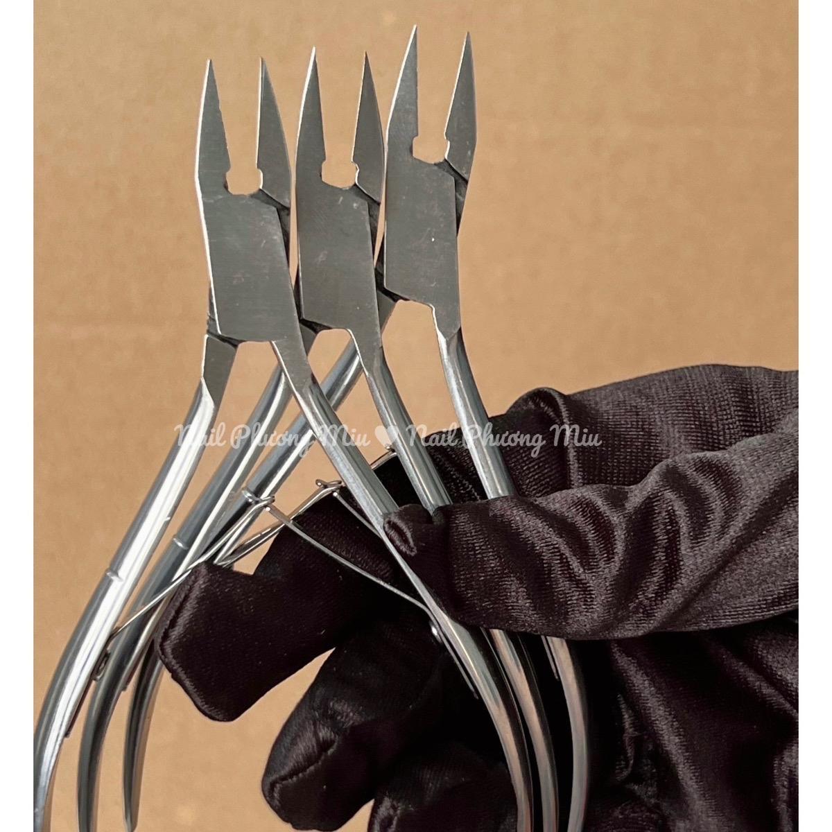 Kìm Lấy Khoé 2 Trong 1 Inox VinSall Làm Nail, Kềm Lấy Khoé Mũi Dài 1,5cm Inox Cao Cấp Nail Phương Miu