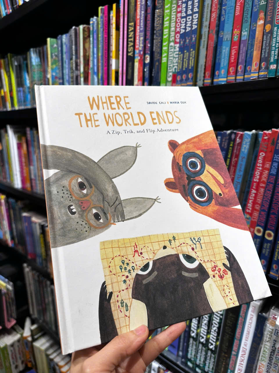 Sách - Where The World Ends by Davide Cali - Sách ngoại văn, sách thiếu nhi tiếng Anh, bìa cứng, nhập khẩu UK