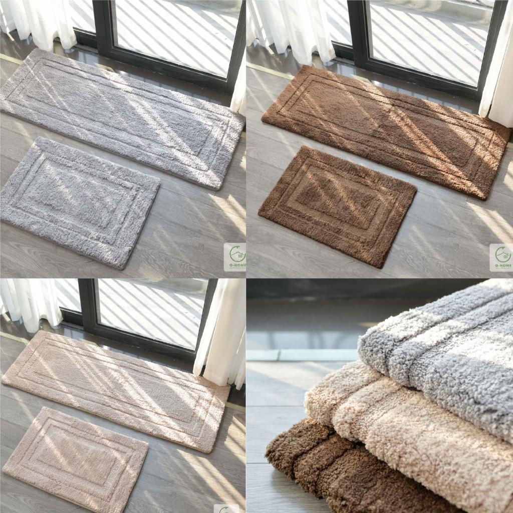 Thảm chùi chân len lông len chống trơn trượt thấm hút tốt thảm chùi chân phòng tắm phòng khách TC02 Ghome Decor