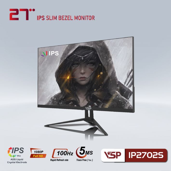 Màn hình máy tính VSP IP2702S (27inch/FHD/100Hz/5ms/IPS) - Hàng Chính Hãng