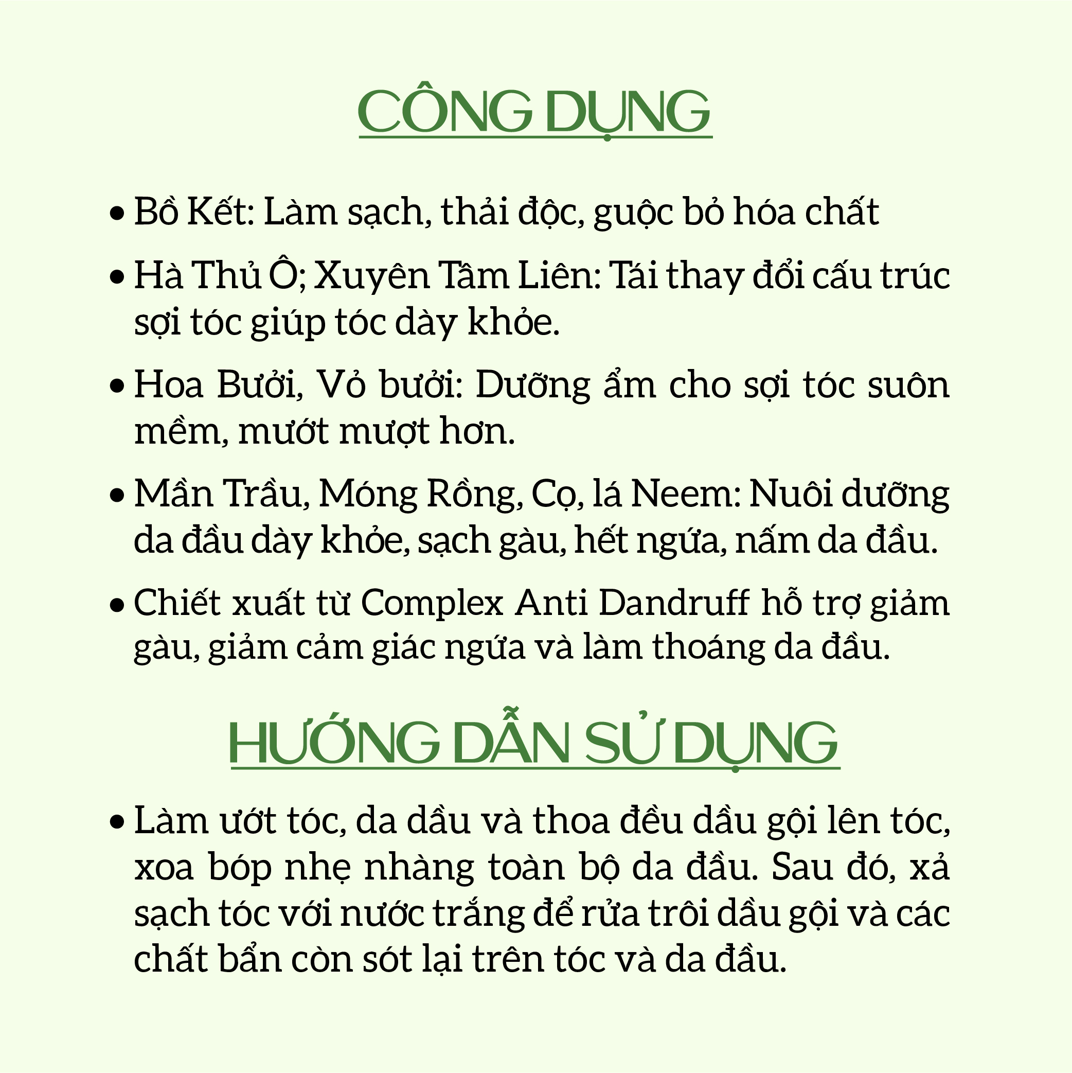 Dầu Gội Xả Cao Cấp Ecocare 300ml Dưỡng Tóc Mềm Mượt, Giảm Gàu Ngứa Nuôi Dưỡng Da Đầu