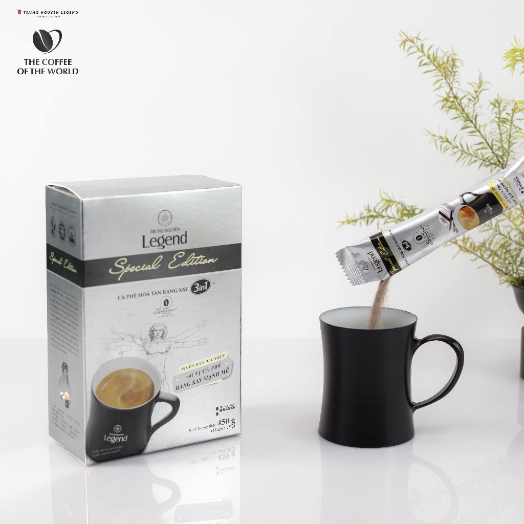 Trung Nguyên Legend - Cà phê sữa hoà tan rang xay 3in1 Special Edition - Hộp 18 gói x 25gr