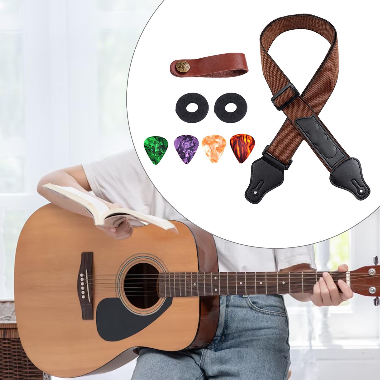 Electric Guitar Strap Guitar Strap for Acoustic Guitar Leisure Lengthened Professional for Mandolin Replacement Beginner