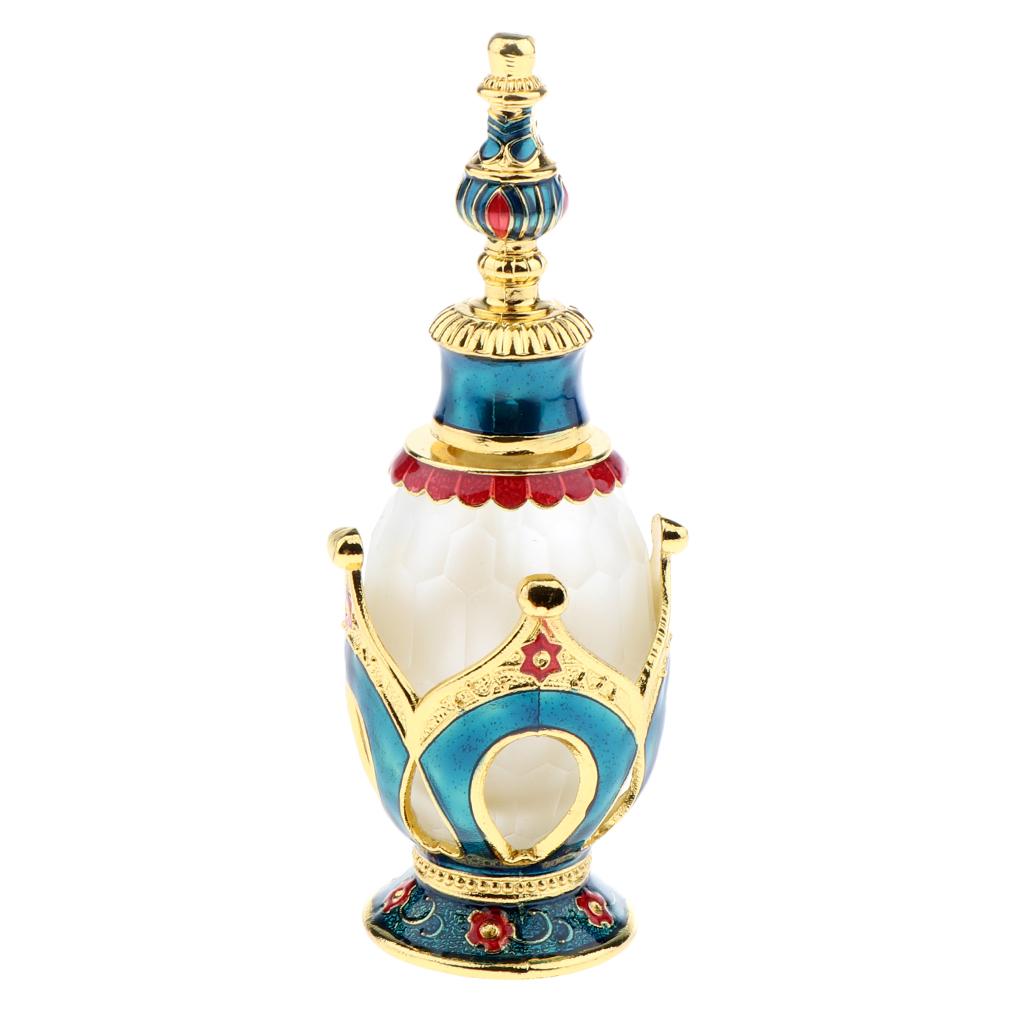 Vintage Crown Pattern Empty Glass Refillable Perfume Bottle Container