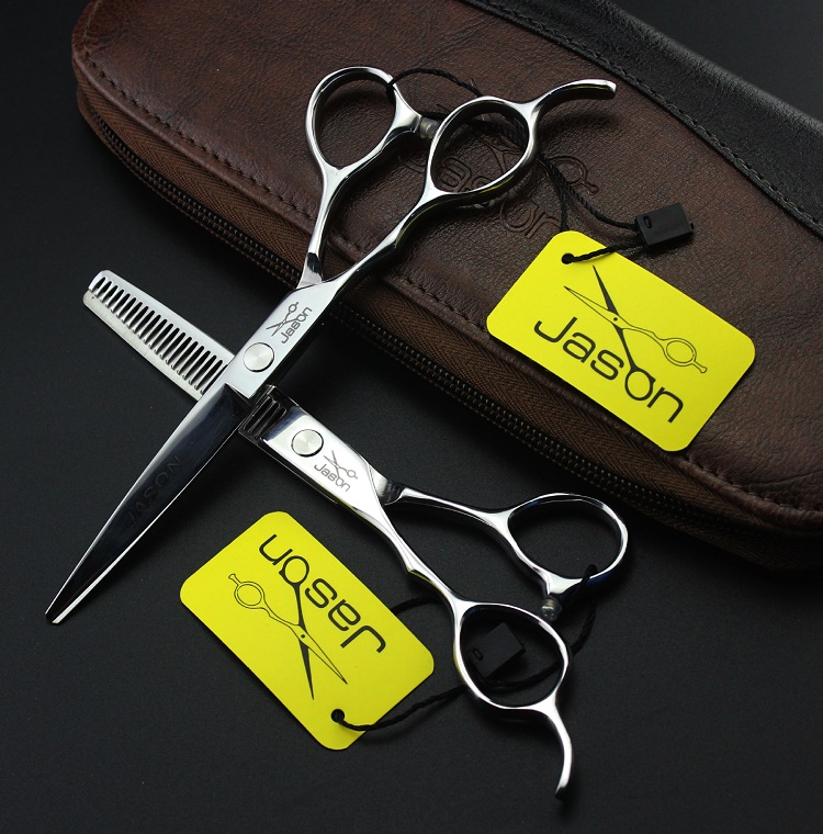 Bộ kéo cắt tóc tay trái Nhật Bản Ja Son - Kéo cắt tóc tay trái 6.0 inch cao cấp cho gia đình và Salon