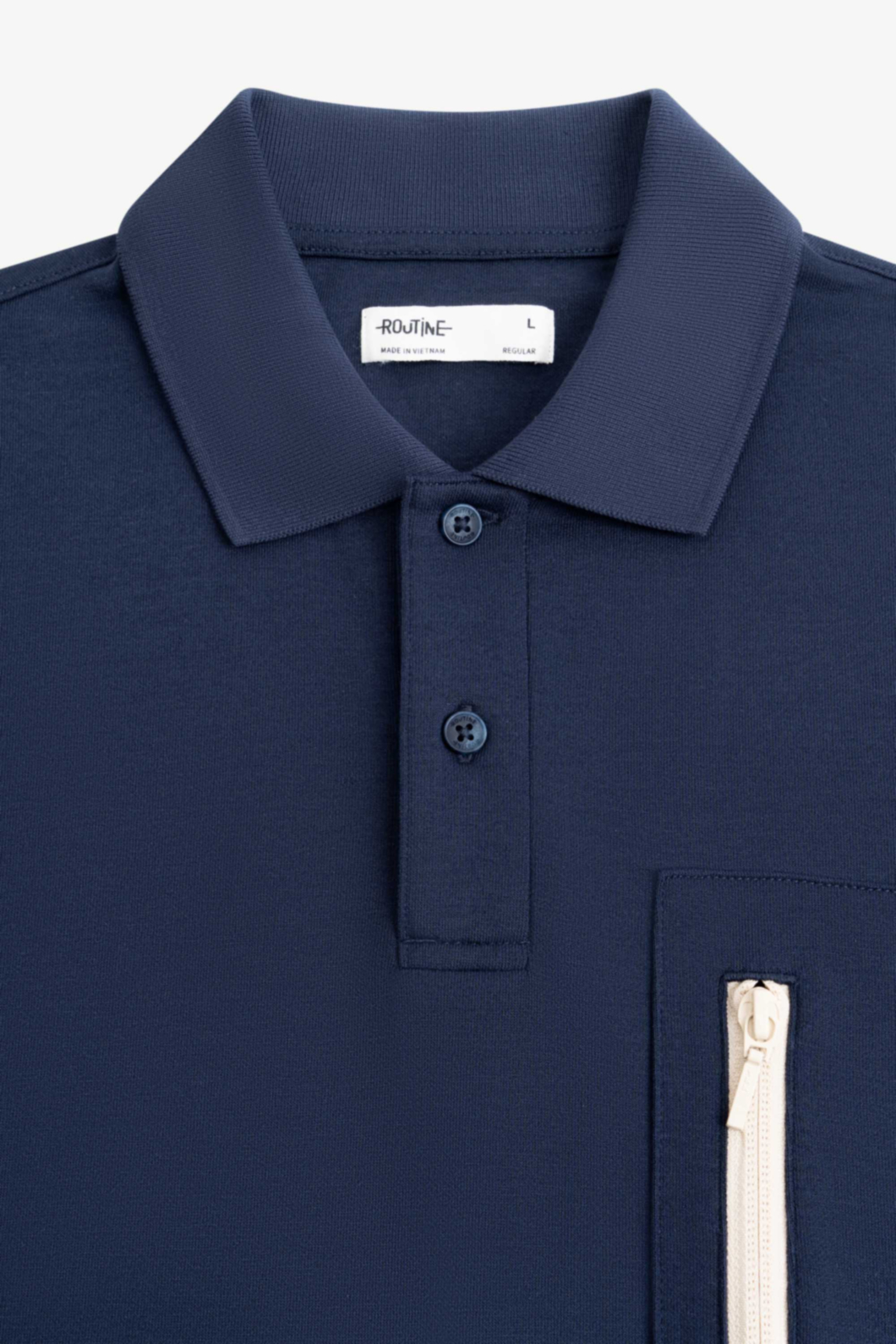 Áo Polo ROUTINE Nam Rút Dây Phối Túi Dây Kéo Form Regular - 10F23POL034 | LASTORE MENSWEAR
