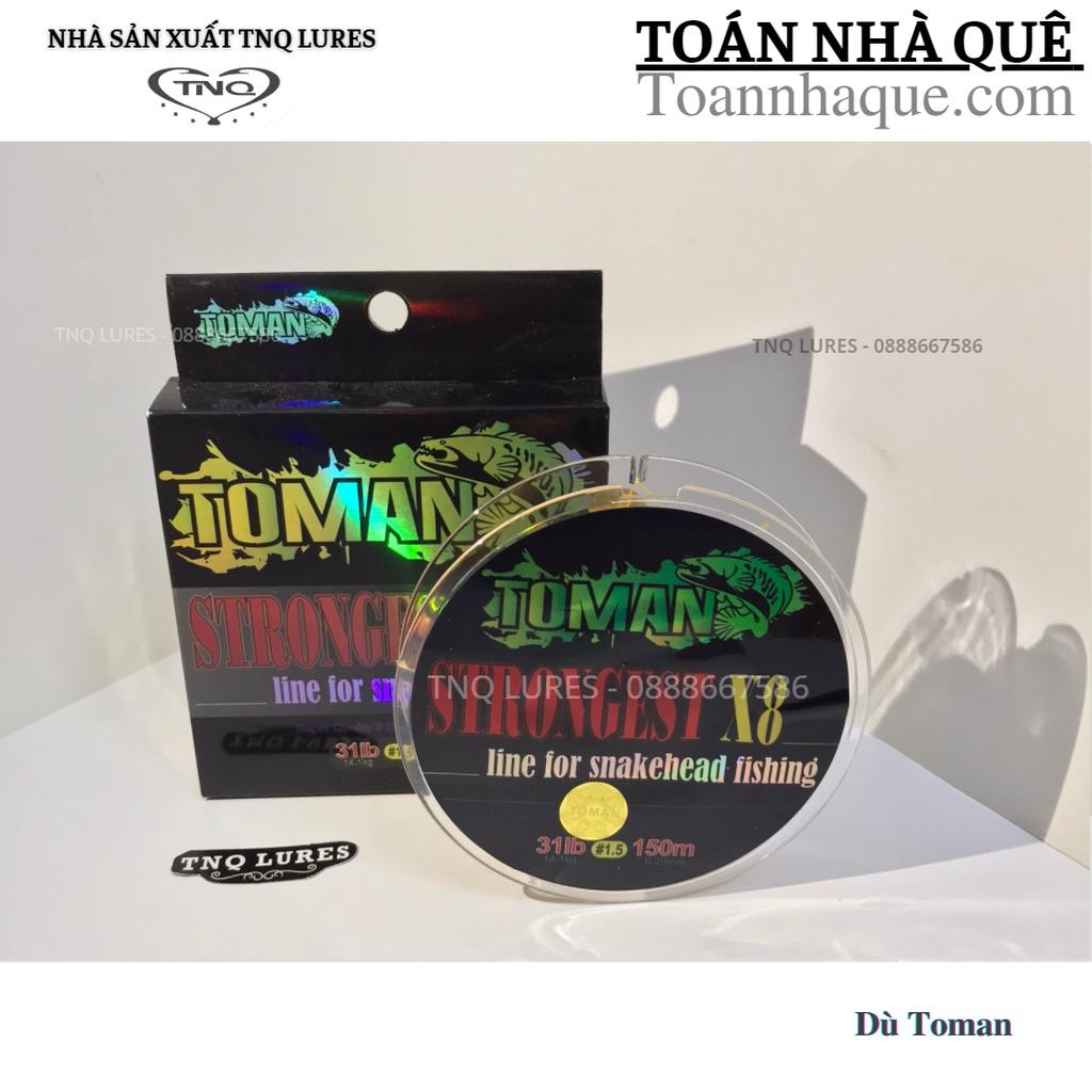 Dây Pe, dù câu lure Toman Strongert X8 đủ số TNQ LURES TOÁN NHÀ QUÊ