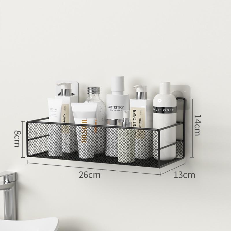 Giá treo đồ bằng sắt mỹ thuật tự dính không đục lỗ Kệ Phòng tắm nhà vệ sinh bồn rửa mặt babo