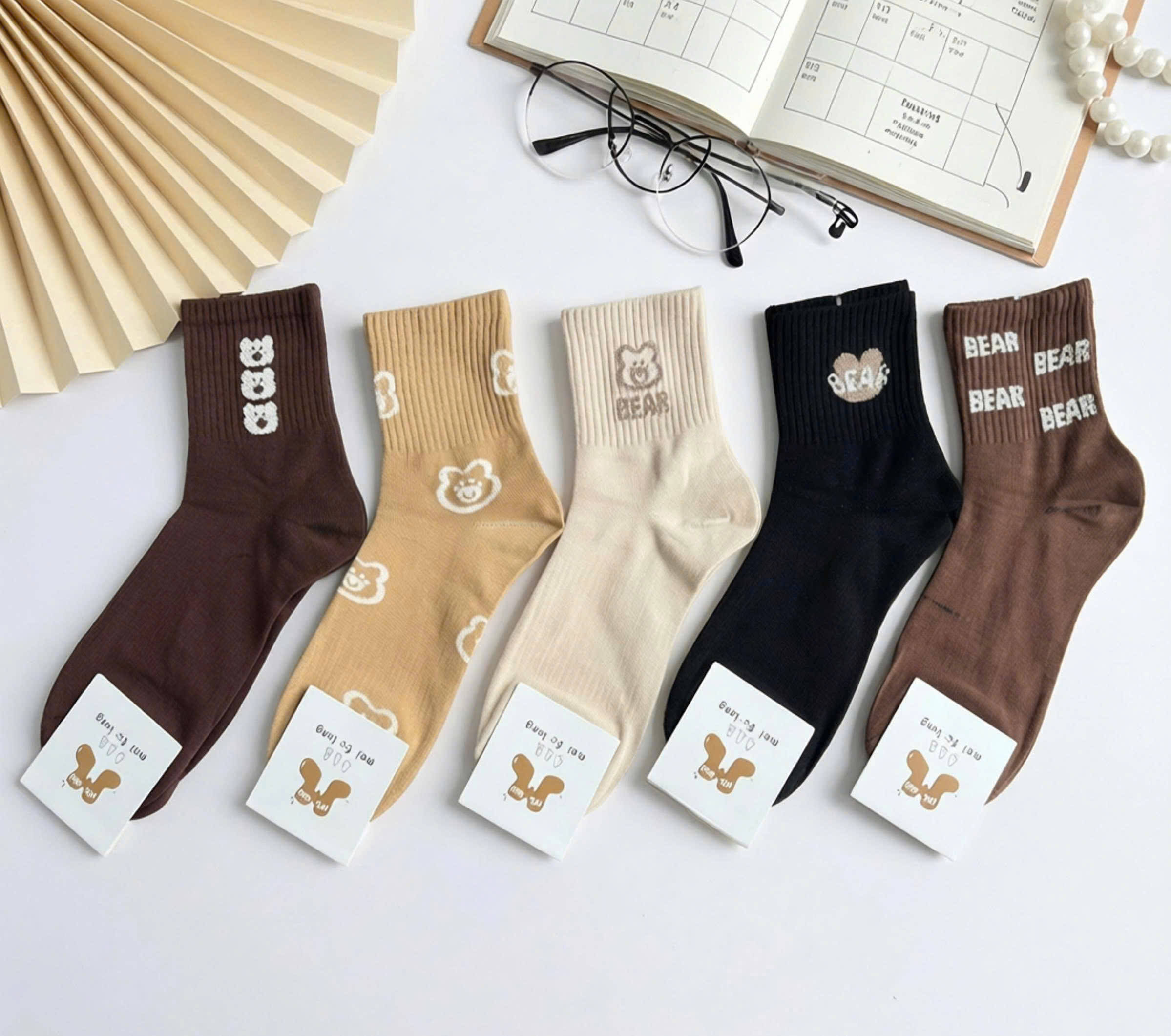 SET 5 ĐÔI TẤT VỚ NỮ CAO CỔ MÃ 21 DÀNH CHO NỮ