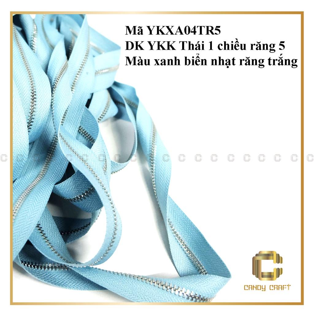 Dây kéo YKK Thái 1 chiều răng 5