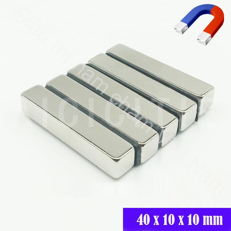 Nam châm đất hiếm kích thước 40x10x10mm - giá 1 viên