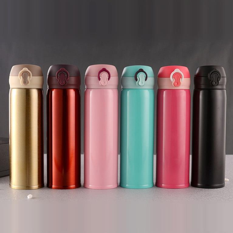 Bình Giữ Nhiệt Cao Cấp Nắp Bật 500ml