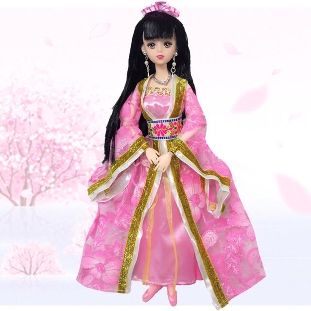 Đầm cổ trang của búp bê 30 cm