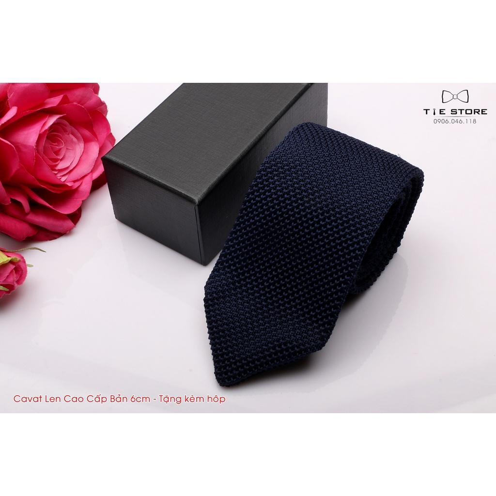 Cà Vạt Len Cao Cấp Bản 6Cm - Cavat Tự Thắt Kèm hộp Đủ Mẫu